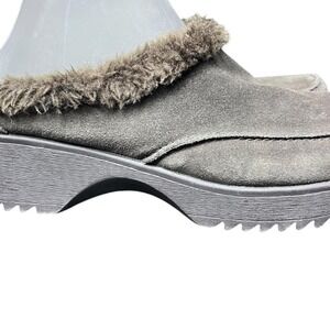 Lower East Side Gray Suede Faux Fur Shoes